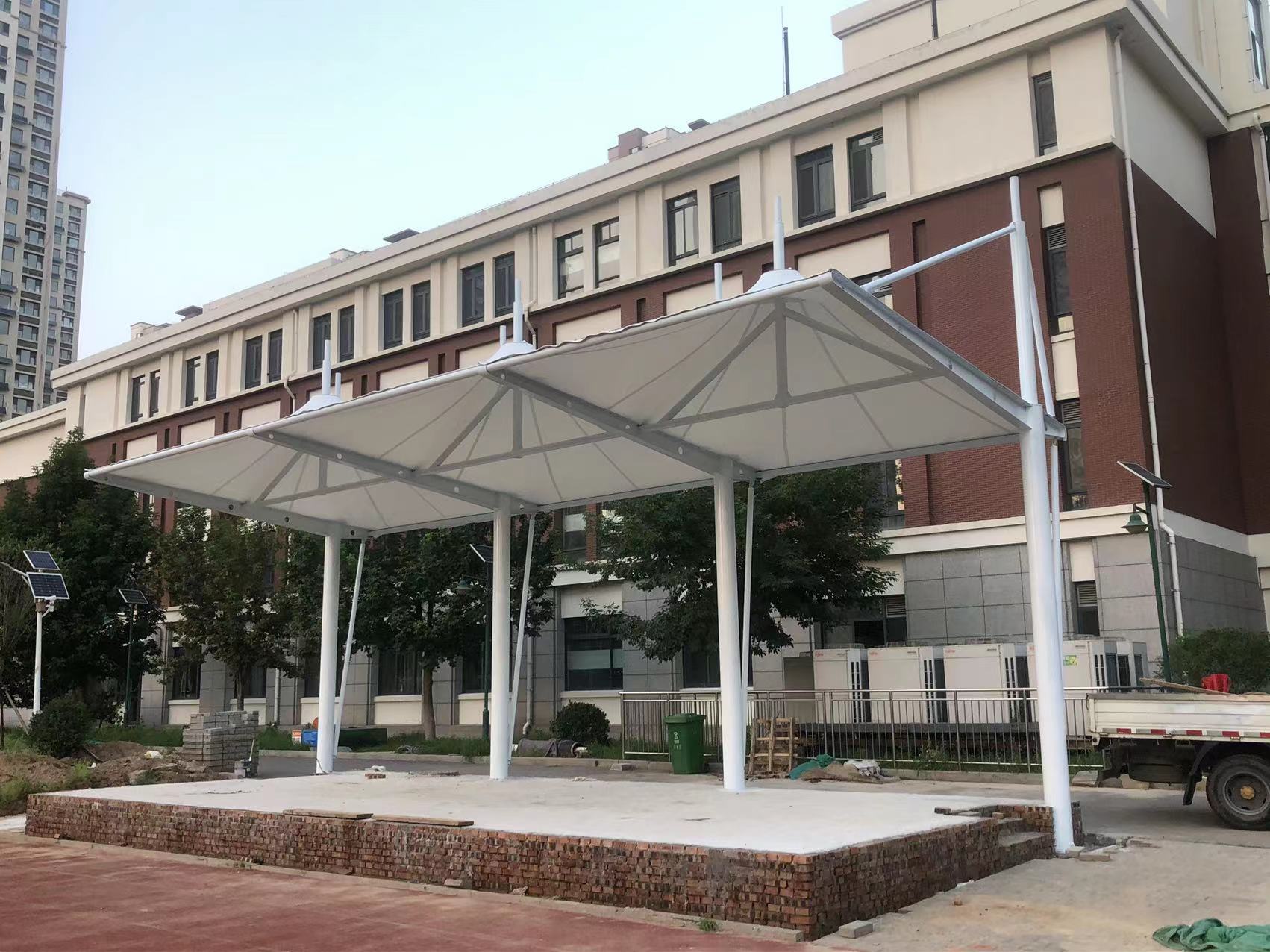 濟南雨棚廠：入口雨棚細節設計分享